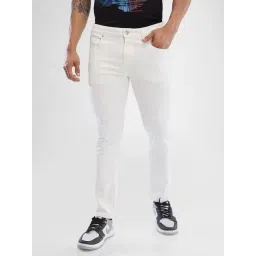 Spykar White Slim Fit Jeans-picture-36