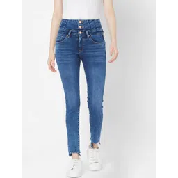 SPYKAR Women Blue Skinny Fit Light Fade Jeans-picture-32