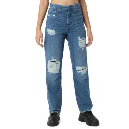 Spykar Women Printed Blue Jeans-picture-26