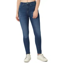 Spykar Women Printed Dark Blue Jeans-picture-34