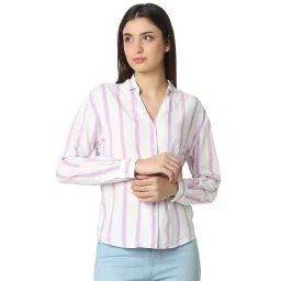 Spykar Women Printed White Shirt-picture-35