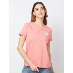 SPYKAR Women Solid Round Neck Cotton T-shirt-picture-12