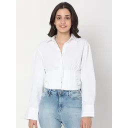 SPYKAR Women White Slim Fit Casual Shirt-picture-21