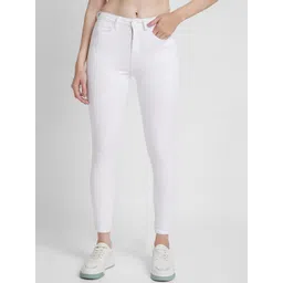 SPYKAR Women White Super Skinny Fit Clean Look High-Rise Stretchable Jeans-picture-24