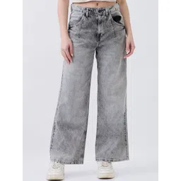 SPYKAR Women Wide Leg High-Rise Heavy Fade Jeans-picture-25