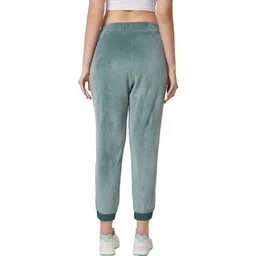 spykar Women Solid Green Track Pants image 2