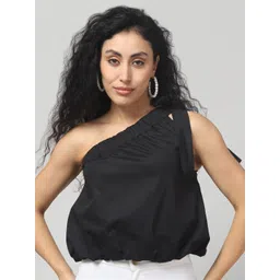 SQew Women One Shoulder Cotton Top-picture-13