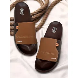 SQUASH Men Colourblocked Sliders-picture-10