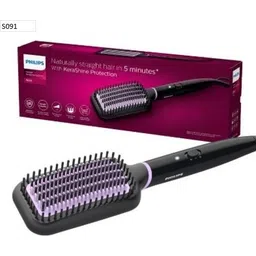 SR IKONIC P-HILIPS Hair Straightener Brush - Naturally Straight Hair In 5Min I Style Hair Straightener Brush - Naturally Straight Hair In 5Min I Style With 2X More Hair Straightener-picture-12