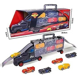 sr toys 6 in 1 Vehicle Playsets McQueen Pixar Cars 3 Jackson Storm Storage truck-picture-23
