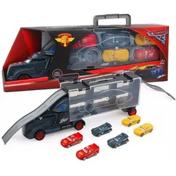 sr toys Transport Trucks for Kids - 6 in 1 Big Unbreakable Storage Transport Truck-picture-21