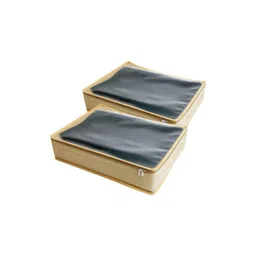 Srajanaa Beige Set of 2 Regular Multi-Utility Organisers-picture-33