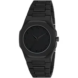 SREE JEE Men’s Matte Black Stainless Steel Analog Watch – Minimalist Scratch-Resistant Metal Band Wristwatch, 3ATM Water-Resistant, Casual & Dress Style-picture-32