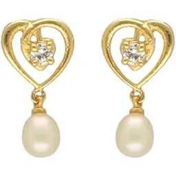 sri jagdamba pearls dealer Sri Jagdamba Pearls Lovely Pearl Earrings For Women & Girls | Gifts To Women/Wife/Sister | Valentine Gifts for Girlfriend | Hyderabadi Freshwater Pearls With Certificate of Authenticity-picture-23