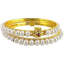sri jagdamba pearls dealer White Pearl Bangles-picture-35