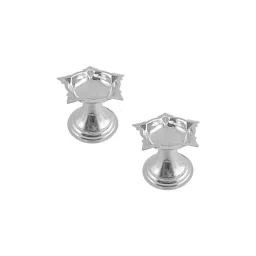 Sri Jagdamba Pearls 0.8 Silver Diya - Set of 2-picture-30