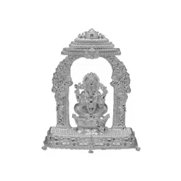 Sri Jagdamba Pearls 0.8 Silver Lord Ganesha Divine Idol - 35 gm-picture-19