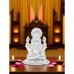 Sri Jagdamba Pearls 800 Silver Ganesha Idol-picture-48
