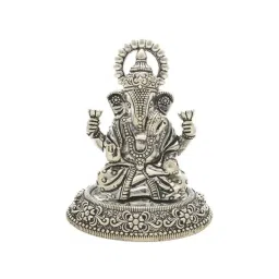 Sri Jagdamba Pearls 800 Silver Lord Ekadanta Divine Idol - 19 gm-picture-20