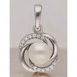 Sri Jagdamba Pearls 925 Silver Hiral opera Pearl Pendant-picture-31