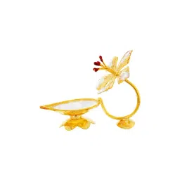 Sri Jagdamba Pearls Flower 0.8 Silver Diya-picture-33