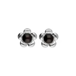 Sri Jagdamba Pearls Flower 92.5 Sterling Silver Earrings-picture-28
