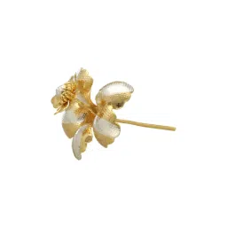 Sri Jagdamba Pearls Golden 0.8 Silver Flower - 9.5 gm image 2