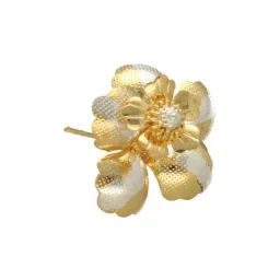 Sri Jagdamba Pearls Golden 0.8 Silver Flower - 9.5 gm image 3