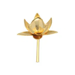 Sri Jagdamba Pearls Golden 0.8 Silver Lotus Pooja Flower - 2.3 gm-picture-23