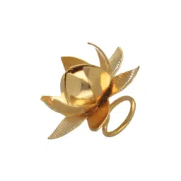 Sri Jagdamba Pearls Golden 0.8 Silver Lotus Pooja Flower - 4.5 gm-picture-24