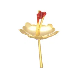 Sri Jagdamba Pearls Golden 0.8 Silver Pooja Flower - 1.18 gm-picture-20