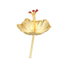 Sri Jagdamba Pearls Golden 0.8 Silver Pooja Flower - 2.44 gm-picture-18