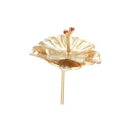 Sri Jagdamba Pearls Golden 0.8 Silver Pooja Flower - 3 gm-picture-19