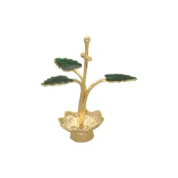 Sri Jagdamba Pearls Golden 0.8 Silver Tulsi Pooja Flower - 3.7 gm-picture-22