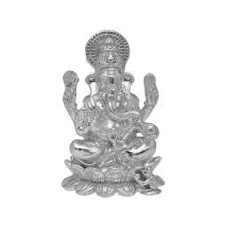 Sri Jagdamba Pearls Lord Ganesha 0.8 Silver Divine Idol-picture-39
