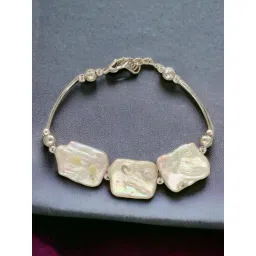 Sri Jagdamba Pearls Zarna 1 Line Pearl Bracelet for Women & Girls-picture-11