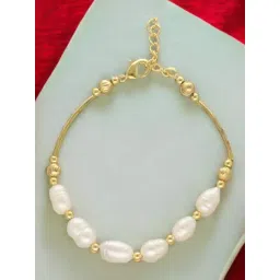 Sri Jagdamba Pearls Zenia 1 Line Pearl Bracelet for Women & Girls-picture-17