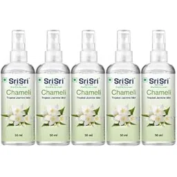 Sri Sri Tattva Chameli - Tropical Jasmine Mist | Keep Your Skin Calm And Refreshed | Cleanser, Moisturiser, Toner, Fragrance (Pump, 50 ml (Pack of 5))-picture-53