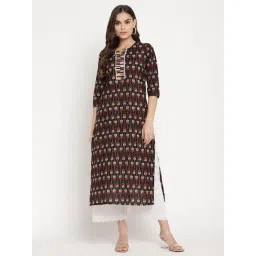 Sringam Black Printed Straight Kurta-picture-15