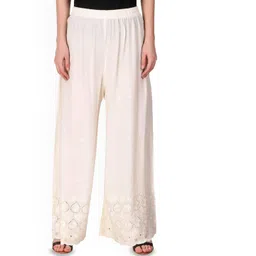 SRISARAS Women Embroidered Cotton Trousers-picture-38