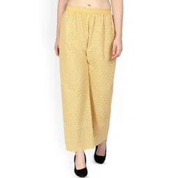 SRISARAS Women Embroidered Mid-Rise Relaxed Fit Trousers-picture-31