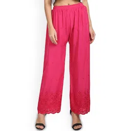 SRISARAS Women Embroidered Mid-Rise Trousers-picture-28