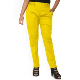 SRISARAS Women Regular Fit Mid-Rise Cotton Peg Trousers-picture-28