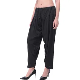 srisaras Wool Blend Solid Women ["Black"] Salwar image 3