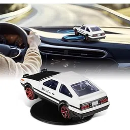 SRUJAMEE AE86 Drifting Car Model 2.95” Alloy Dashboard Decor | 360° Rotating Self-Adhesive Base | Initial D JDM Mini Car | Desk Charm, Room Decoration, Birthday Collectible Gift-picture-26