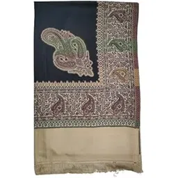 SS traders kashmiri contrast border pashmina woollen kani shawl for women-picture-13