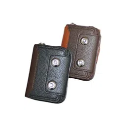 SSBC Men 2 Textured Cut Work Card Holder-picture-25