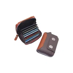SSBC Men Colourblocked Cut Work Card Holder-picture-14