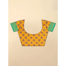 SSHAGUN LIFESTYLE Floral Printed Bandhani Saree image 4