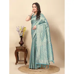 SSHAGUN LIFESTYLE Woven Design Zari Saree-picture-19